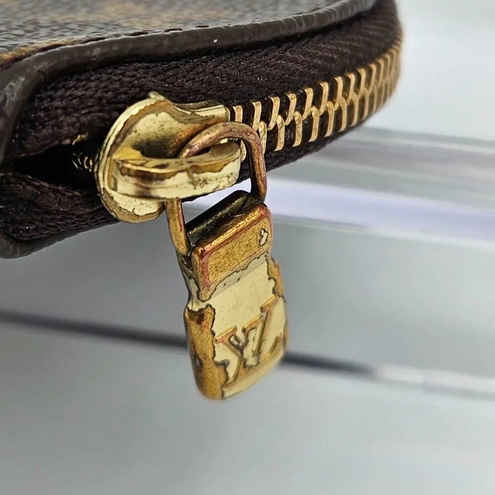 Louis Vuitton Monogram Canvas Zipper Round Coin Pouch